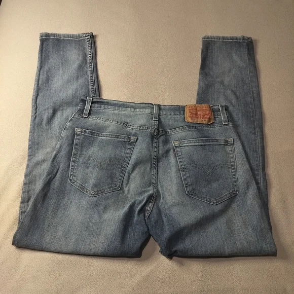 Levi's Light Blue Straight Jeans Mens, Sz 33×32 - Picture 4 of 10